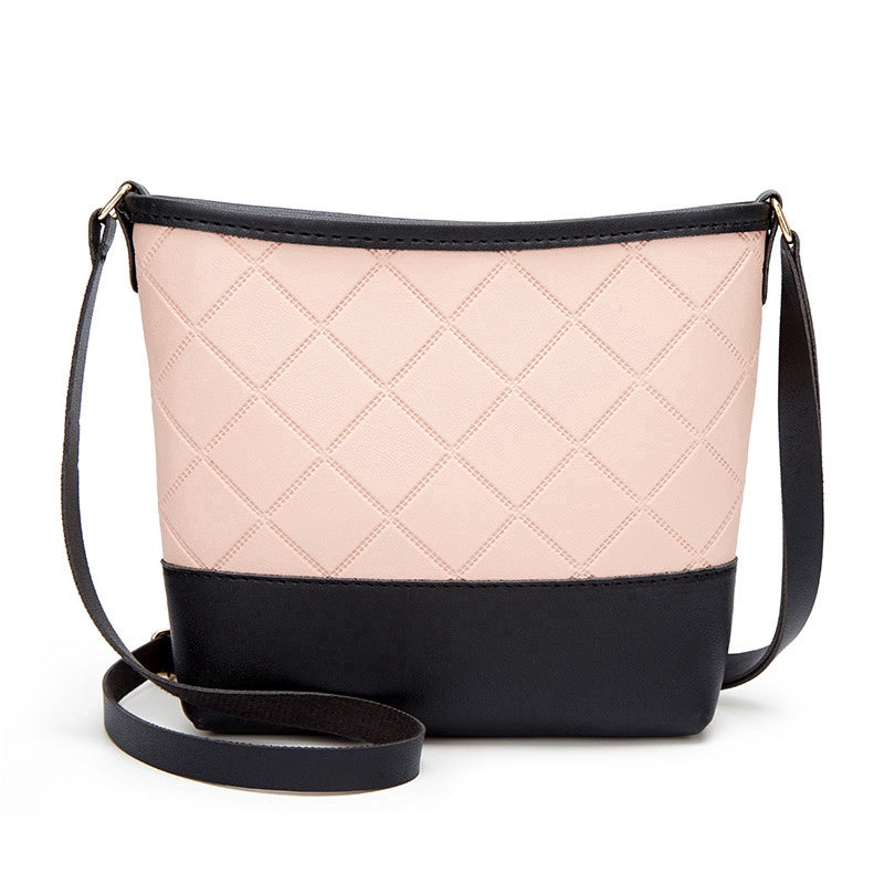 IELGY Square One Shoulder Bucket Bag Korean Slant edgy Mobile Phone Bag