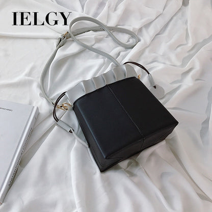 IELGY Bucket bag fashion foreign shoulder shoulder bag Korean version of the simple small bag