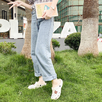 IELGY lightweight fashion cute beach Baotou non-slip slippers women