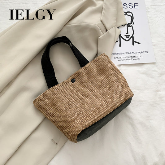IELGY all-match handbag women straw woven bag