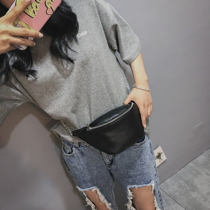 IELGY Summer new slant chic retro wild pockets chest bag