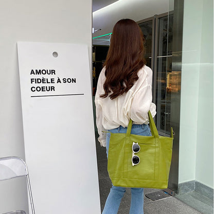 IELGY large capacity bag female tote bag simple all-match single shoulder bag