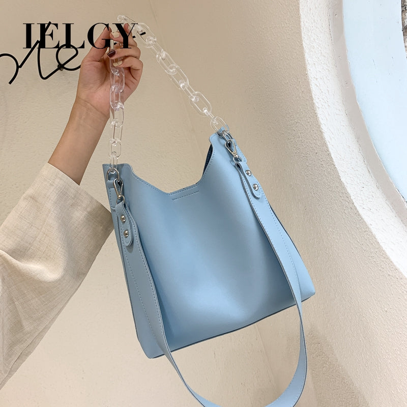 IELGY Popular bags women's large capacity shoulder bags tide chic chain messenger bag