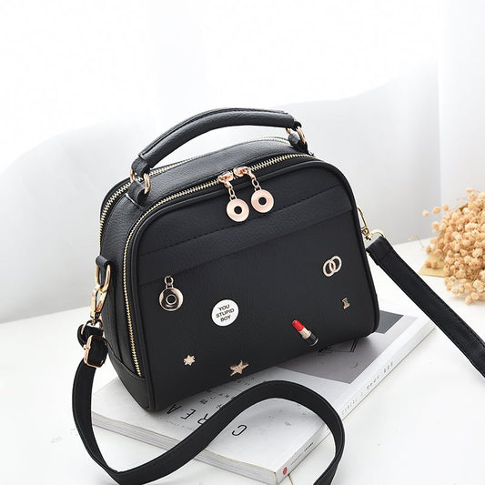 Hot spot new lipstick crossbody shoulder bag ladies handbag