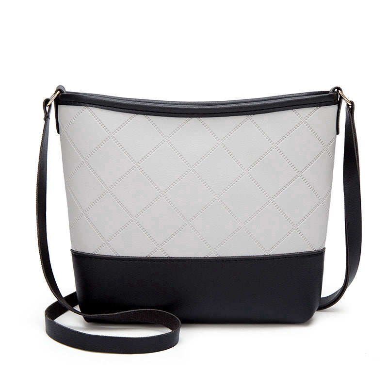 IELGY Square One Shoulder Bucket Bag Korean Slant edgy Mobile Phone Bag