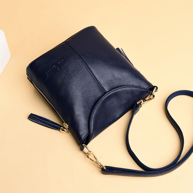 New handbag fashion ladies shoulder diagonal bag litchi pattern small bag