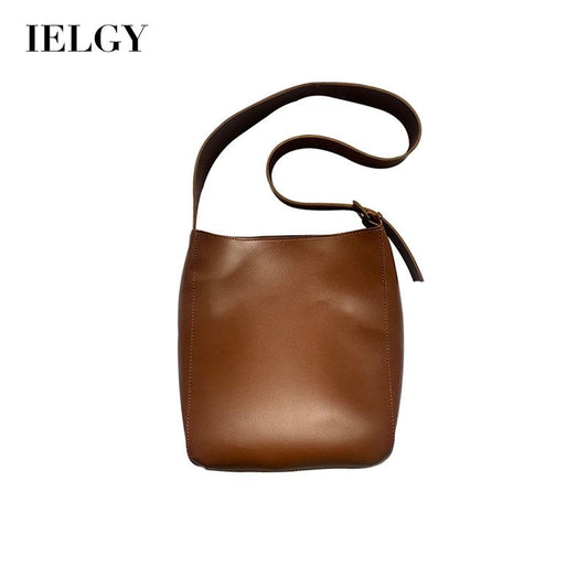 IELGY Retro Crossbody Bucket Simple Women's bag Casual One shoulder Fashion Korean All-match