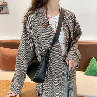 IELGY Baobao female retro armpit medieval bag hand-held crescent Single Shoulder Messenger dumpling baonv Chao
