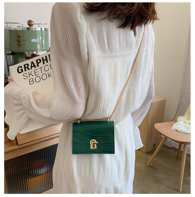 IELGY fashion women shoulder bags crocodile pattern square crossbody bags