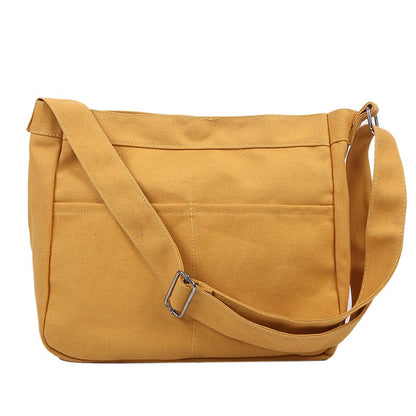 IELGY bag women's shoulder retro canvas bag large capacity all-match messenger bag tide