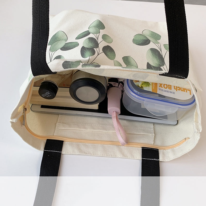 IELGY original women's single shoulder Japanese Harajuku small fresh canvas bag