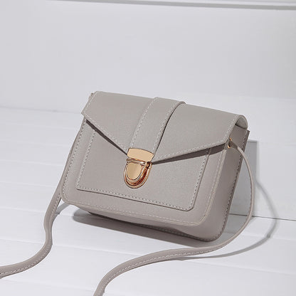 IELGY type lock buckle small square bag slant satchel