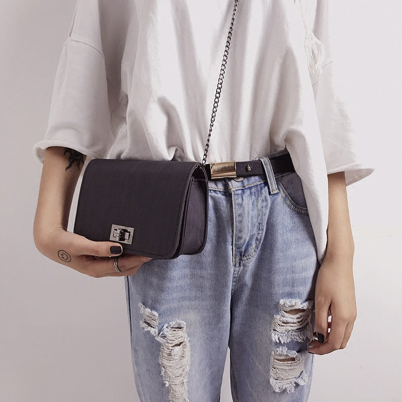 IELGY Small bag Korean version of the small square bag Messenger bag
