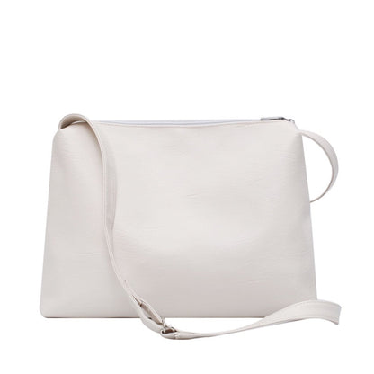 IELGY fashion versatile shoulder bag postman Korean version Hong Kong style large capacity cool messenger solid color