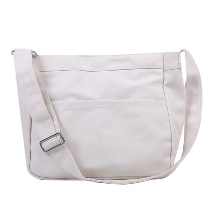 IELGY bag women's shoulder retro canvas bag large capacity all-match messenger bag tide