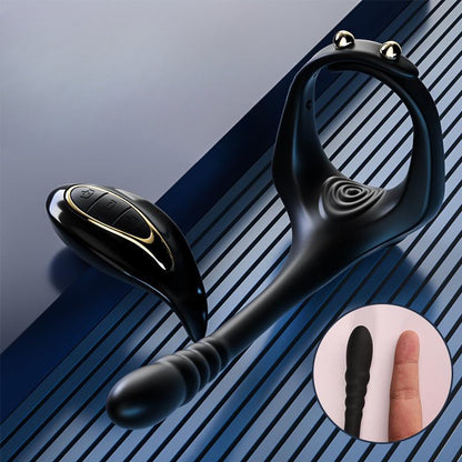 YOUTHAV The second generation of the Lord of the Rings lock sperm ring for men, penis ring for couples, resonance, men and women, vibration delay ring, sheep and chicken male ring