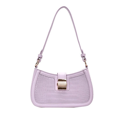 IELGY Crocodile pattern French niche Korean fashion plaid casual all-match handbag