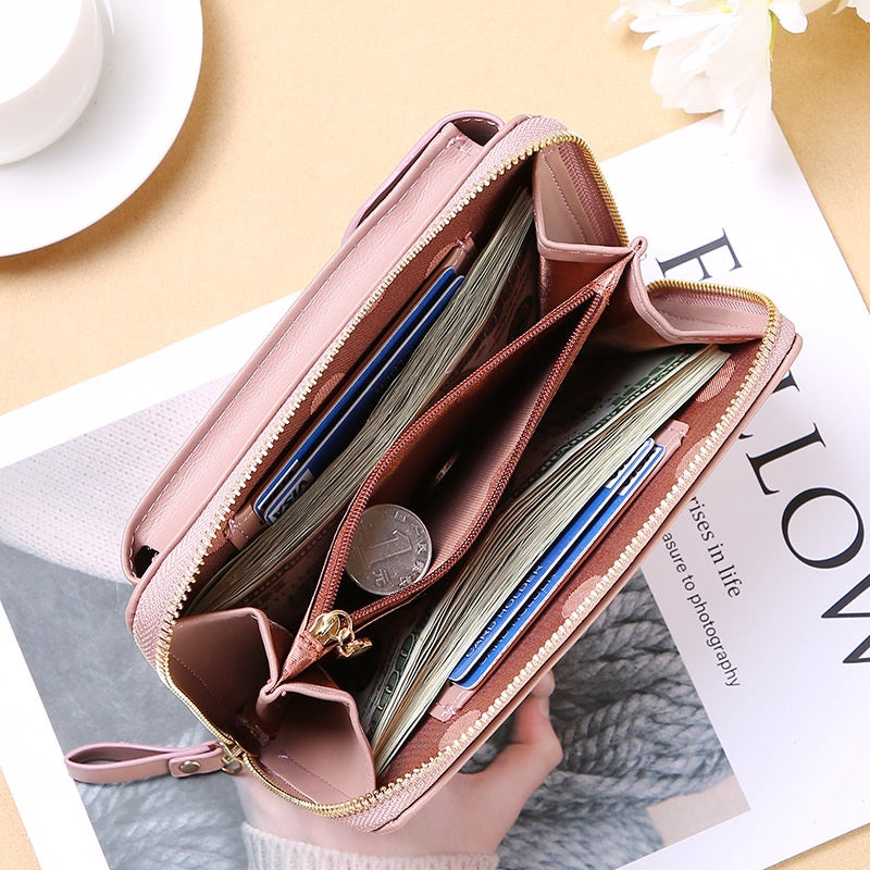 IELGY ladies simple solid color small diagonal bag multi-function mobile phone summer all-match