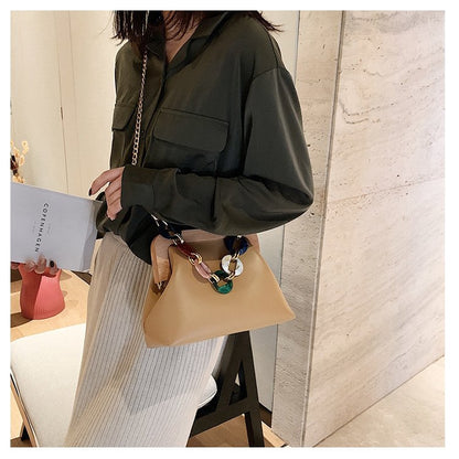 IELGY High-end casual bag Korean fashion simple retro wild one-shoulder messenger small square bag