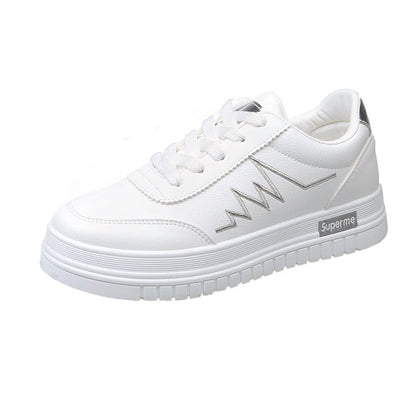 IELGY [size: 35-40]Korean breathable white shoes for women/ trendy casual ins skate women's shoes