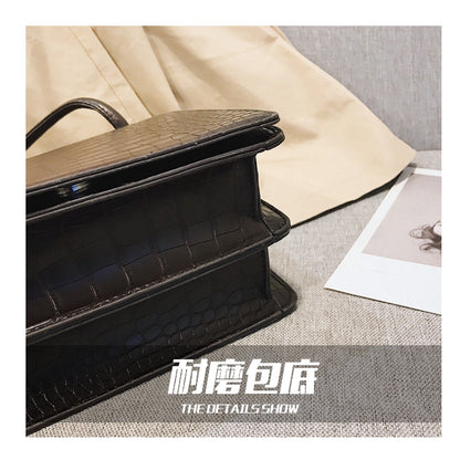 IELGY Vintage Crocodile Multi-Shoulder Shoulder Crossbody Bag