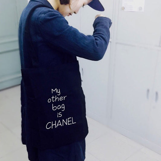 Small fresh canvas bag street canvas bag female handbag