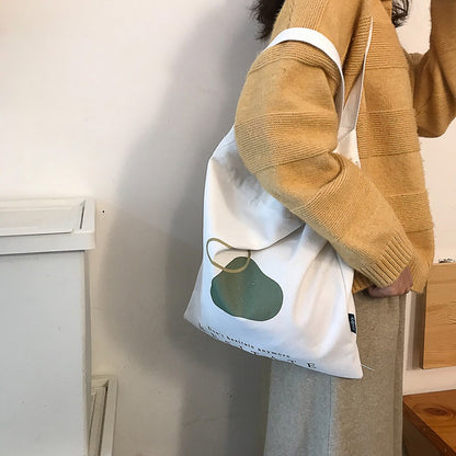 IELGY French niche original canvas women's shoulder bag trend