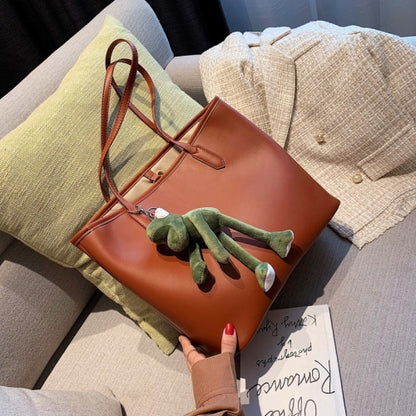 IELGY Large-capacity shoulder bag college student bag female art portable tote bag