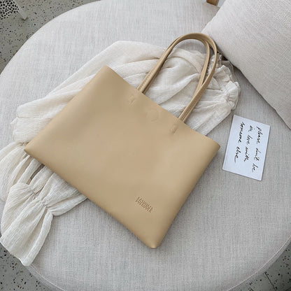 IELGY High quality, foreign style, large capacity, simple Korean version single shoulder bag, Messenger carrying Tote Bag
