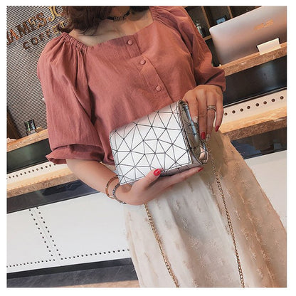 Geometric small bag female Messenger bag chain bag shoulder bag