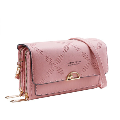 IELGY mobile phone bag ladies diagonal coin purse multi-card pocket clutch