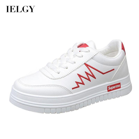 IELGY [size: 35-40]Korean breathable white shoes for women/ trendy casual ins skate women's shoes