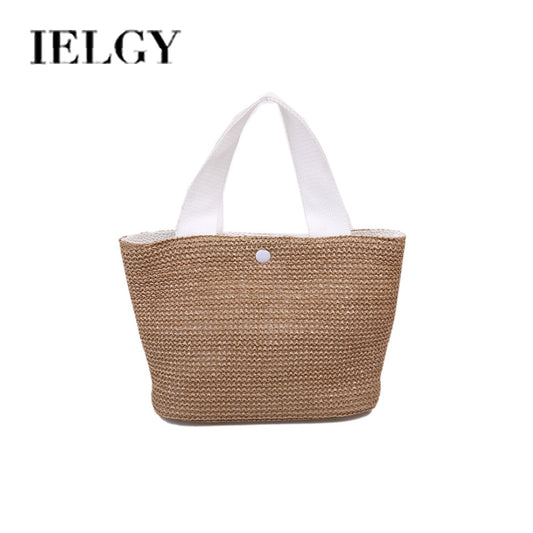 IELGY all-match handbag women straw woven bag
