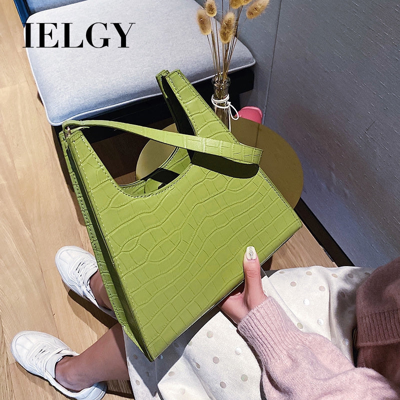 IELGY French niche bag Korean version of the classic vintage port style style fashion one-shoulder bag