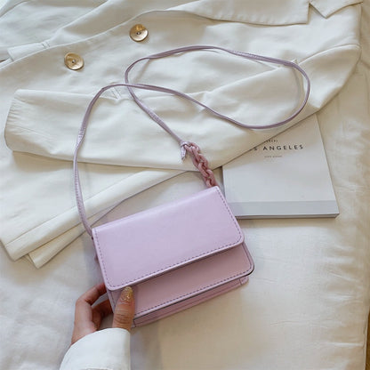 IELGY Mini candy color girl Bag Fashion Korean version versatile One Shoulder Messenger chain bag