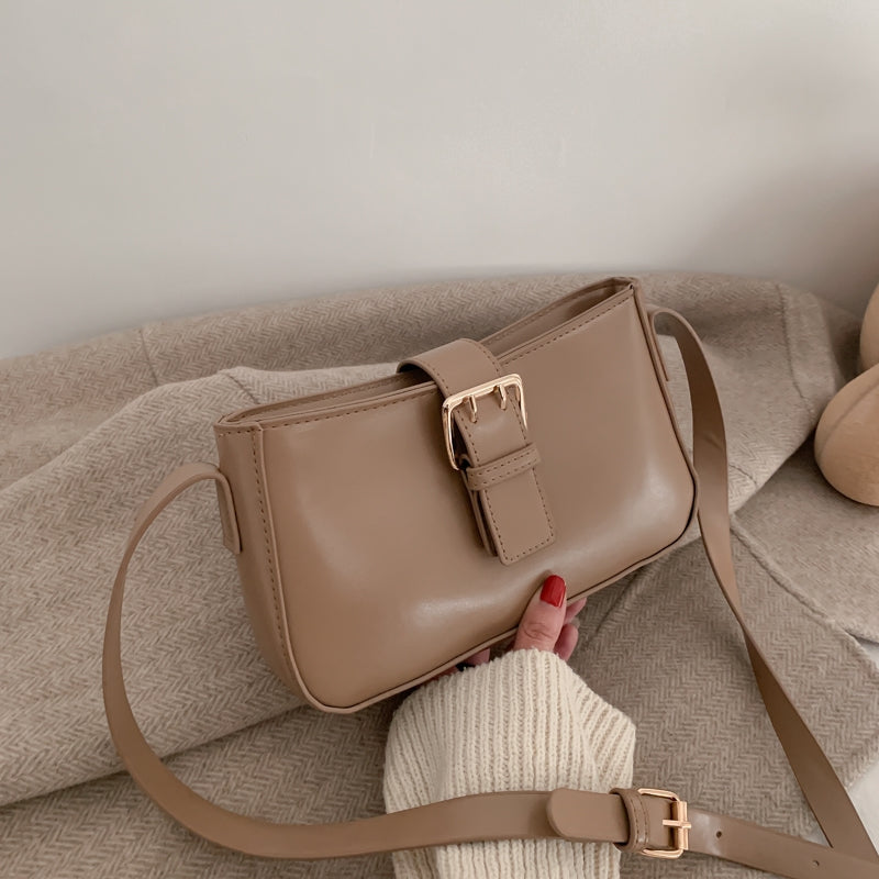 French niche bag women's bag new 2019 fashion single-shoulder bag texture axil bag net red with the same stick bag