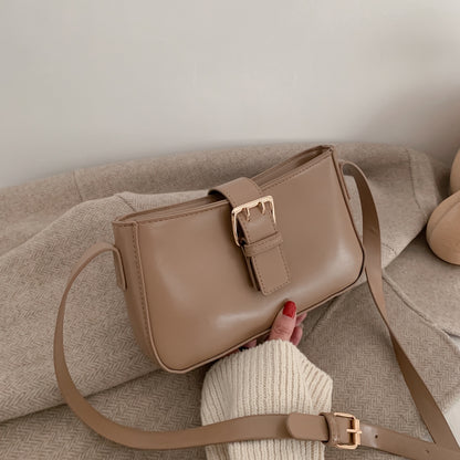French niche bag women's bag new 2019 fashion single-shoulder bag texture axil bag net red with the same stick bag