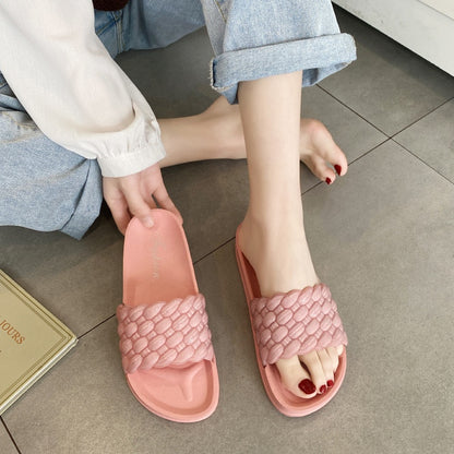IELGY Slippers women's outer wear fashion thick bottom breathable casual flip flops