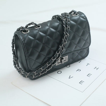 IELGY square bag shoulder messenger bag small fragrance rhombic chain bag Joker bag