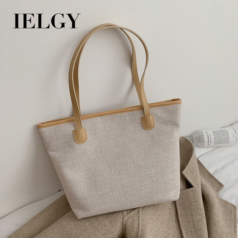 IELGY female bag tide Korean version big bag fashion simple shoulder bag casual handbag tote big bag