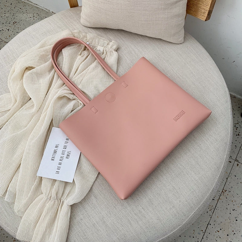 IELGY High quality, foreign style, large capacity, simple Korean version single shoulder bag, Messenger carrying Tote Bag