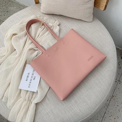 IELGY High quality, foreign style, large capacity, simple Korean version single shoulder bag, Messenger carrying Tote Bag