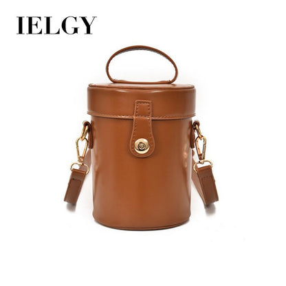 IELGY Bucket bag handbag lock cylinder bag lady shoulder bag