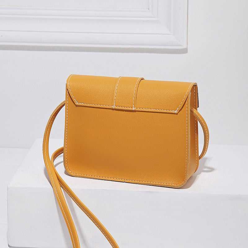 IELGY type lock buckle small square bag slant satchel
