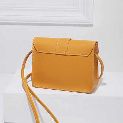 IELGY type lock buckle small square bag slant satchel