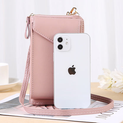 IELGY ladies simple solid color small diagonal bag multi-function mobile phone summer all-match