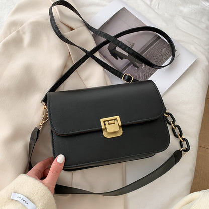 IELGY PU one-shoulder messenger bag versatile Retro bag