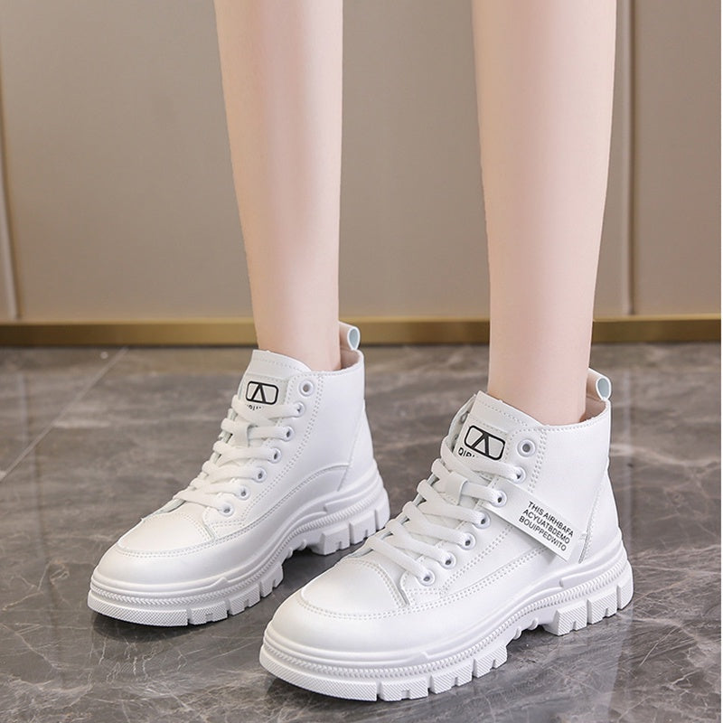 IELGY stitching Martin boots women's motorcycle short tube thick bottom thinner