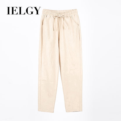 IELGY Cotton casual pants, harem pants, loose pants and thin legs