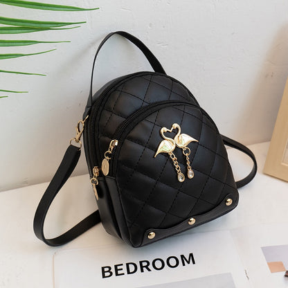 IELGY women's fashion rhombus mini backpack